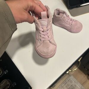 Pink High-Top Vans 5.5